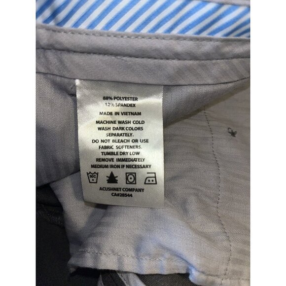 Footjoy Tech Performance Golf Pants Athletic Fit  36X34 Gray Stretch - Picture 6 of 6